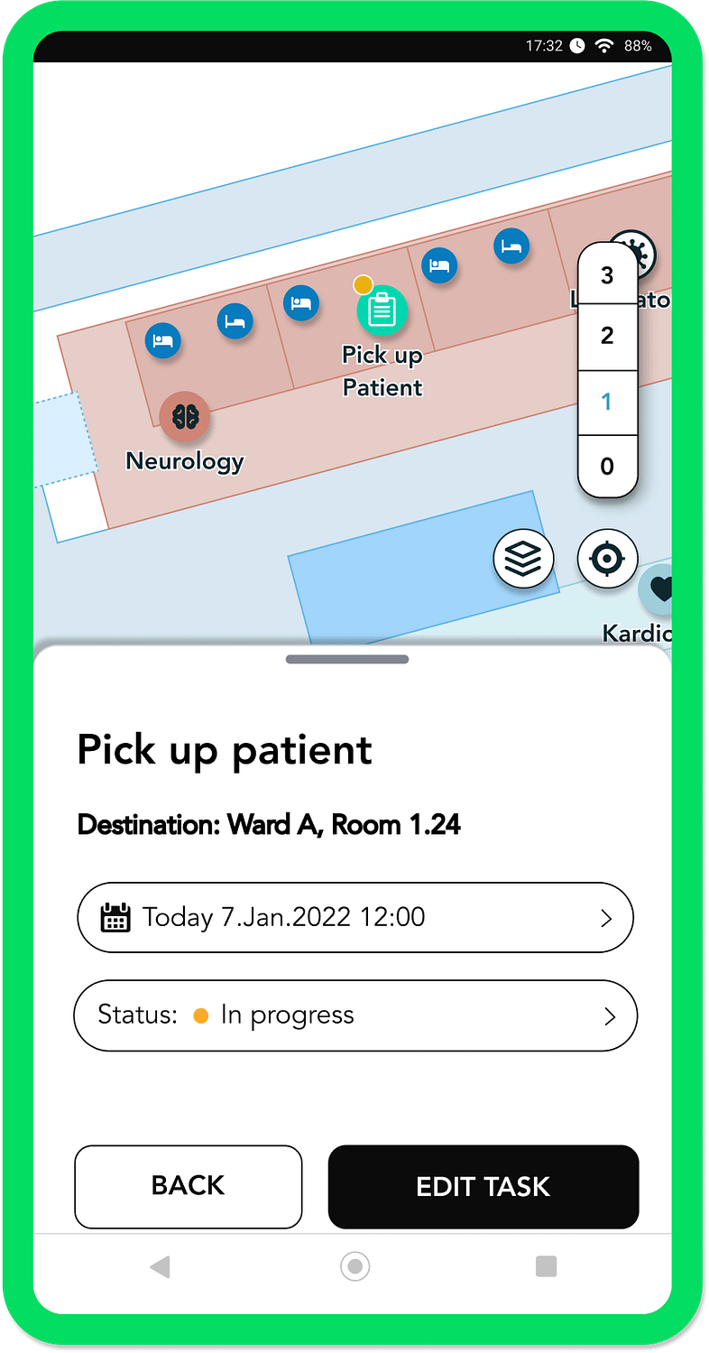 FORMATION Hospital Task Screen
