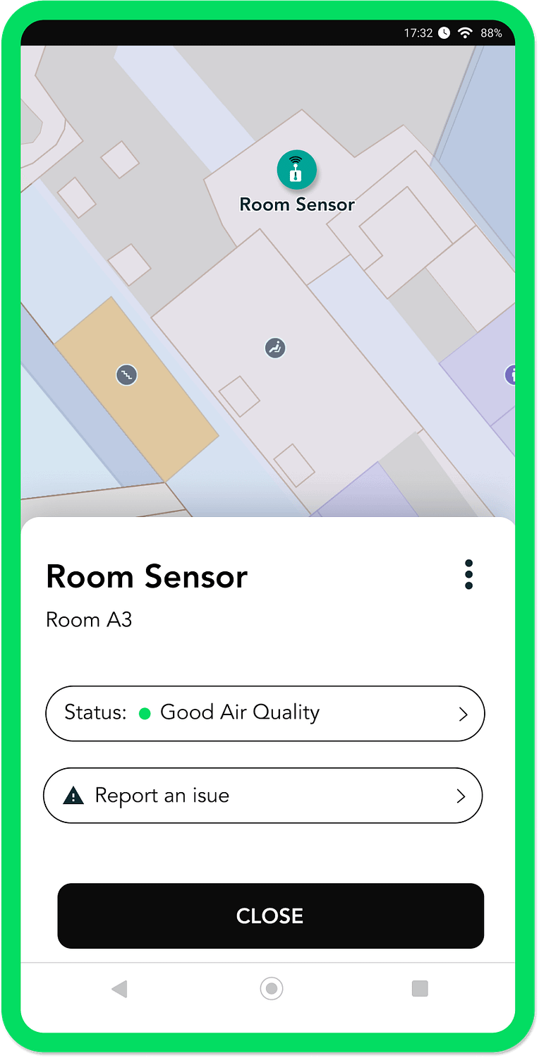 FORMATION Room sensor Screen 